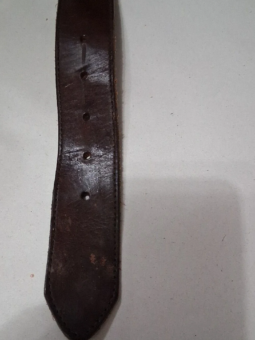 VINTAGE Fossil Brown Leather Women's Belt with Gold-Tone Ornate Buckle